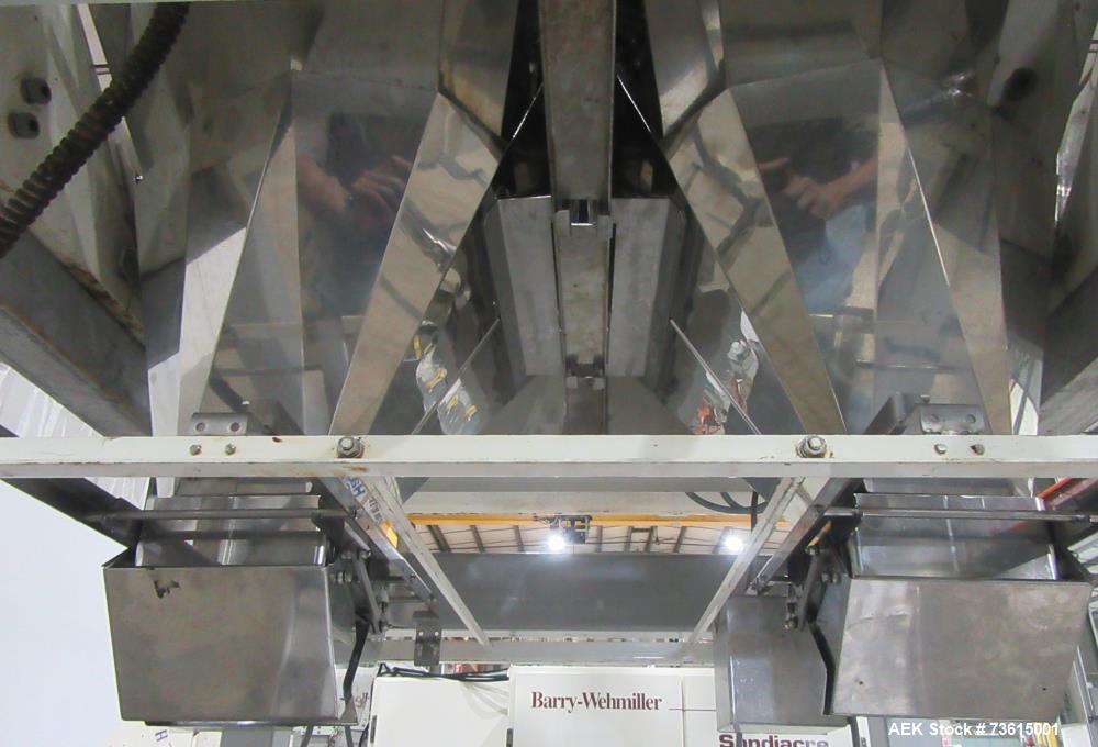 Used Hayssen Ultima 8-16 HPR Twin Tube VFFS Bagger with Ishida 16 Head Scale