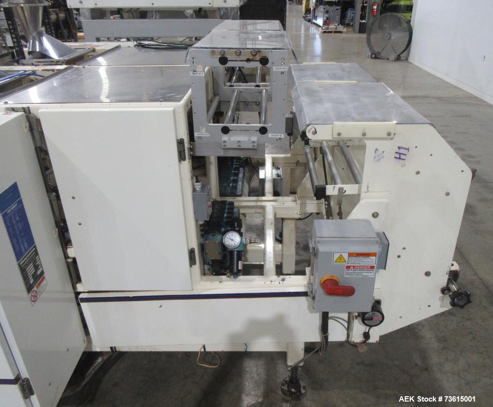 Used Hayssen Ultima 8-16 HPR Twin Tube VFFS Bagger with Ishida 16 Head Scale