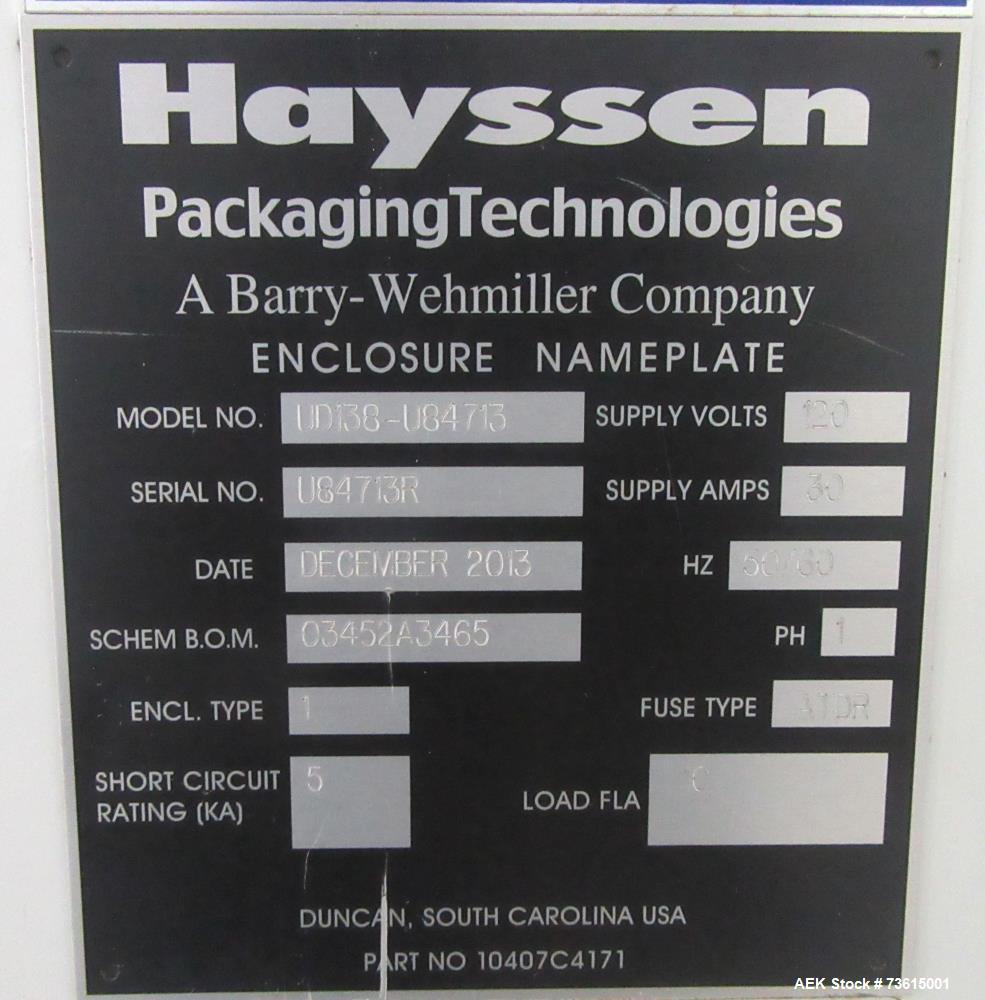 Used Hayssen Ultima 8-16 HPR Twin Tube VFFS Bagger with Ishida 16 Head Scale