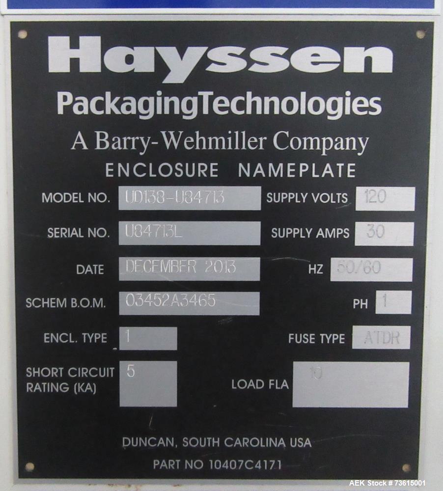 Used Hayssen Ultima 8-16 HPR Twin Tube VFFS Bagger with Ishida 16 Head Scale
