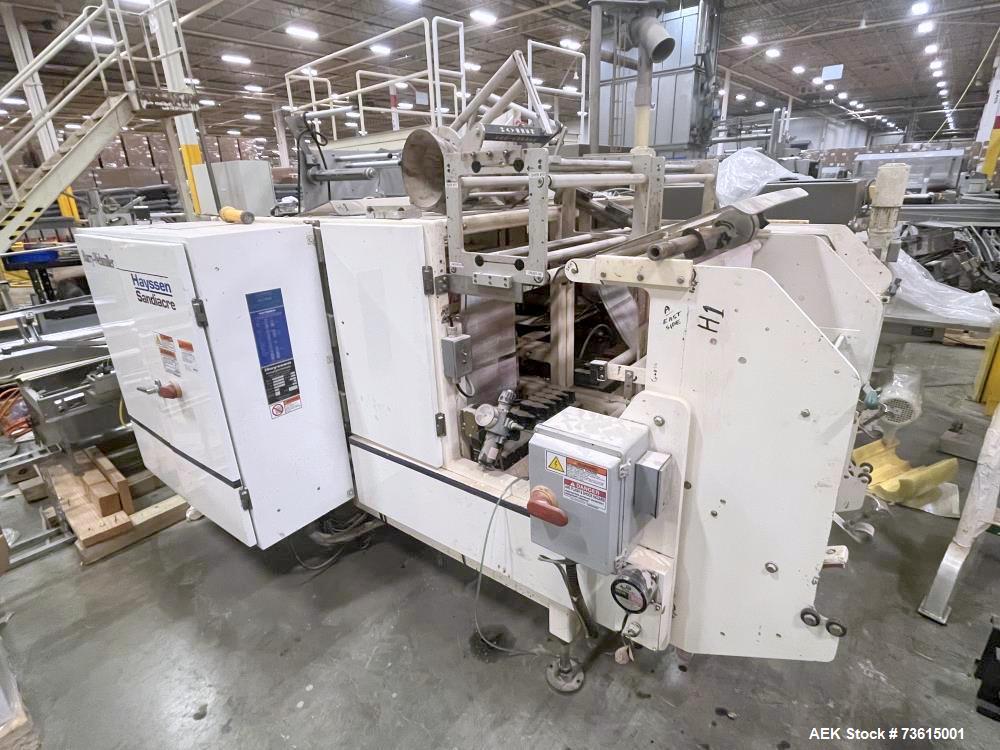 Used Hayssen Ultima 8-16 HPR Twin Tube VFFS Bagger with Ishida 16 Head Scale