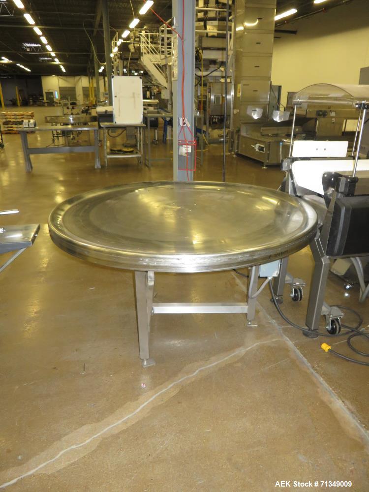 Used Hayssen Ultima Ultra 13-19HR Vertical form fill and seal packaging system. Complete line includes with Ishida 14 head  dimpled/embossed bucket scale and mild steel platform, Allen Bradley SLC 5/...