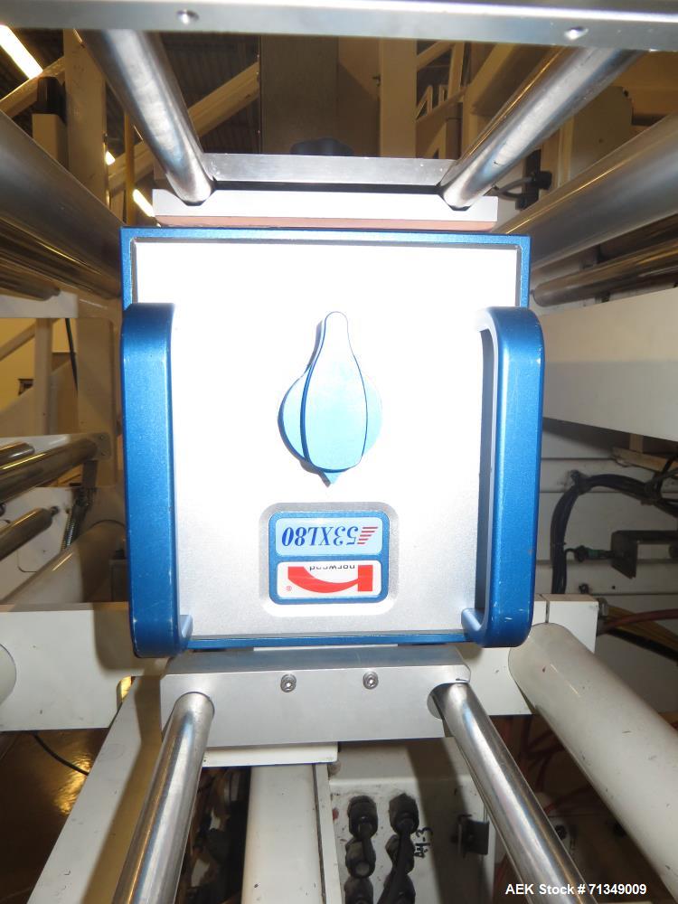Used Hayssen Ultima Ultra 13-19HR Vertical form fill and seal packaging system. Complete line includes with Ishida 14 head  dimpled/embossed bucket scale and mild steel platform, Allen Bradley SLC 5/...