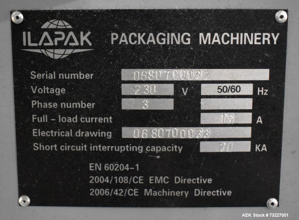 Buy Used Ilapak VFFS Packaging Machine – Candy Line, Recloseable Tape & Date Coder