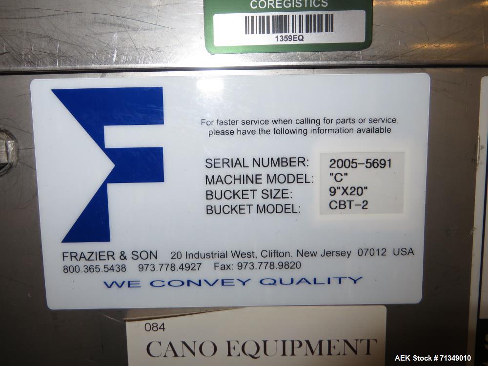 Used Matrix Packaging  Model  201318R  Vertical form fill and seal packaging system. Complete line includes Yamato Adw-714sv scale  dimpled/embossed bucket scale and  Allen-Bradley Micrologix 1500 an...