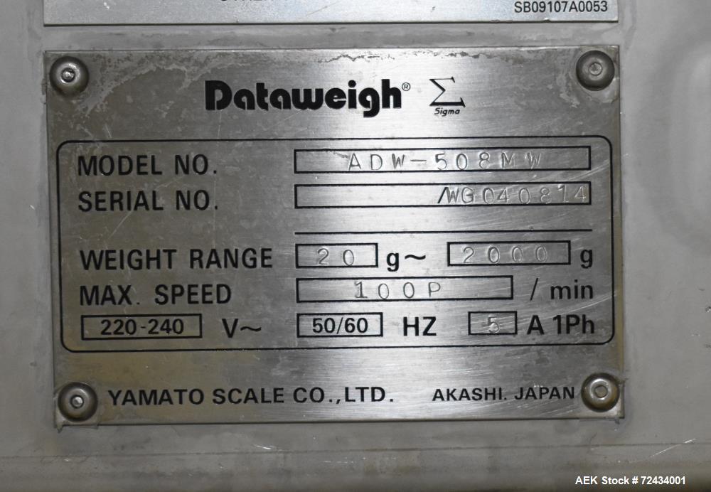 Matrix Prostar 210912R Form Fill Seal, Yamato ADW-508ME Rotary Combination