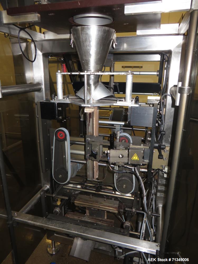 Used- Matrix Mercury Model  2840R Vertical form fill and seal packaging system. Complete line includes with Yamato Zigma Ser...