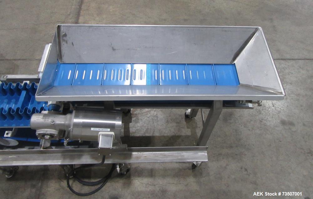 Matrix Packaging Morpheus MVC-300 Continuous Motion Washdown Bagger with Yamato 14-Head Dimpled Bucket Scale, Infeed & Turntable