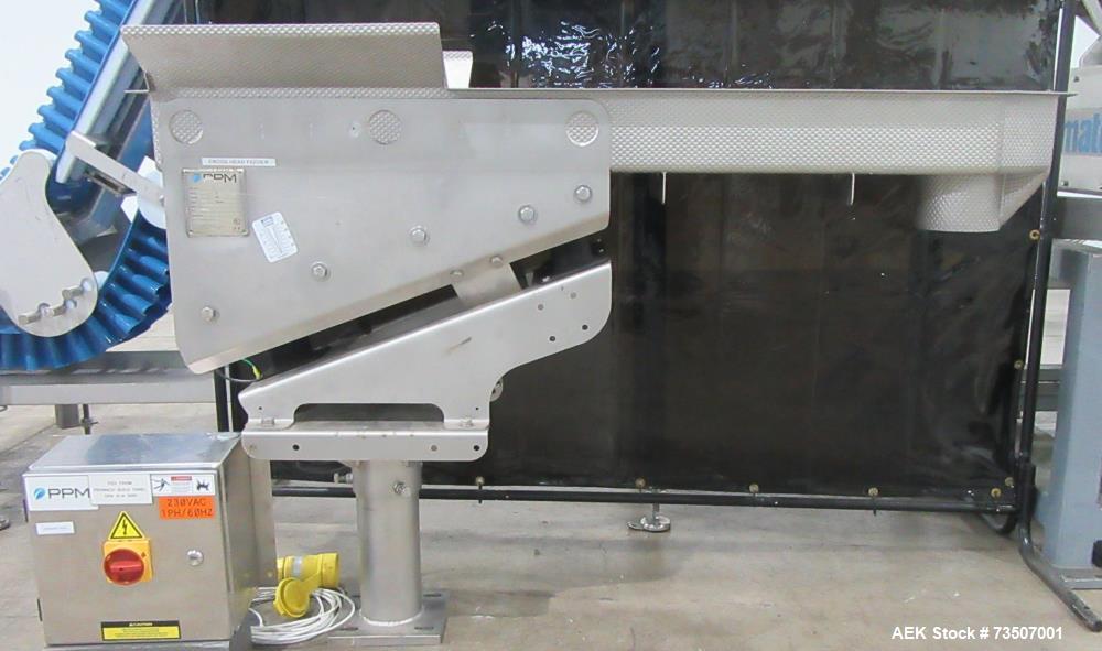 Matrix Packaging Morpheus MVC-300 Continuous Motion Washdown Bagger with Yamato 14-Head Dimpled Bucket Scale, Infeed & Turntable