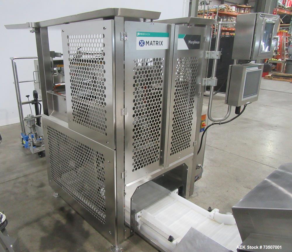 Matrix Packaging Morpheus MVC-300 Continuous Motion Washdown Bagger with Yamato 14-Head Dimpled Bucket Scale, Infeed & Turntable