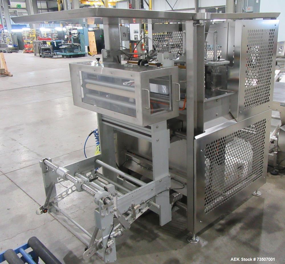 Matrix Packaging Morpheus MVC-300 Continuous Motion Washdown Bagger with Yamato 14-Head Dimpled Bucket Scale, Infeed & Turntable