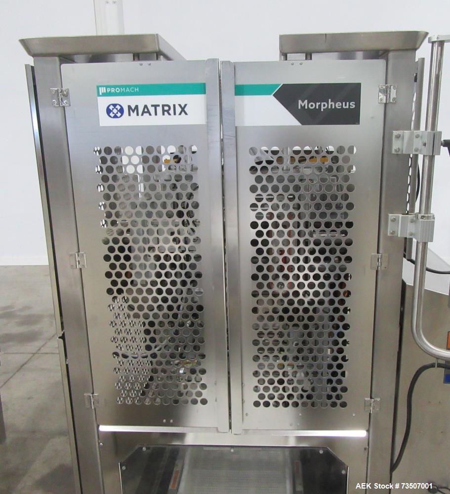 Matrix Packaging Morpheus MVC-300 Continuous Motion Washdown Bagger with Yamato 14-Head Dimpled Bucket Scale, Infeed & Turntable