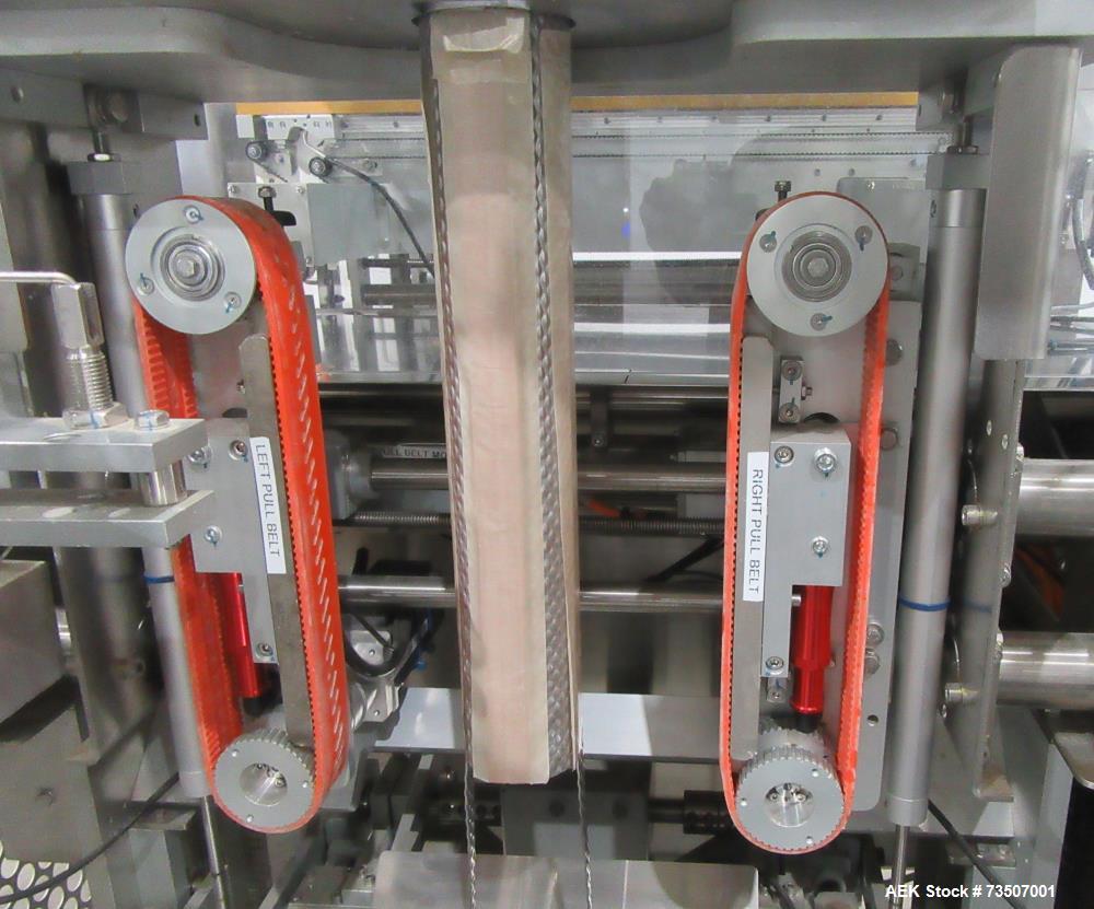 Matrix Packaging Morpheus MVC-300 Continuous Motion Washdown Bagger with Yamato 14-Head Dimpled Bucket Scale, Infeed & Turntable
