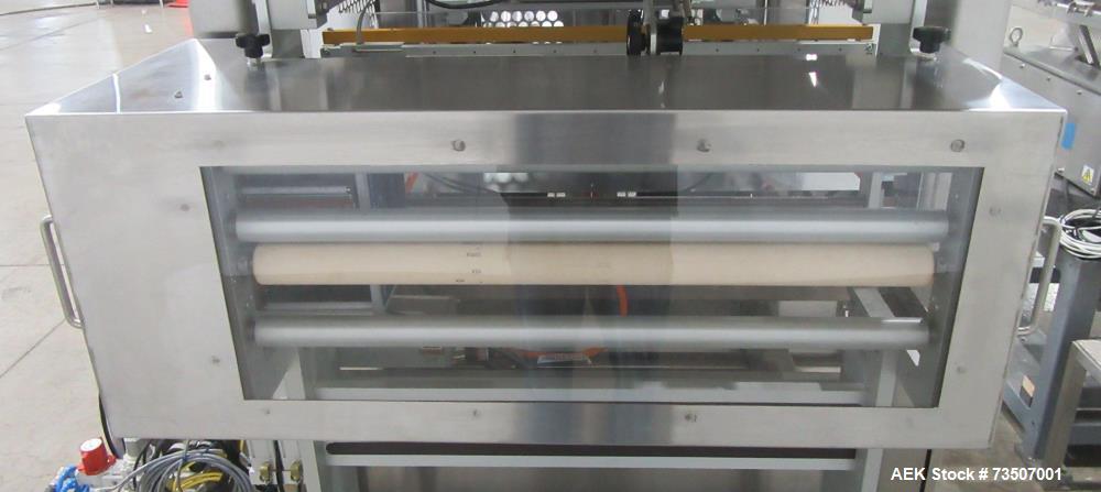 Matrix Packaging Morpheus MVC-300 Continuous Motion Washdown Bagger with Yamato 14-Head Dimpled Bucket Scale, Infeed & Turntable