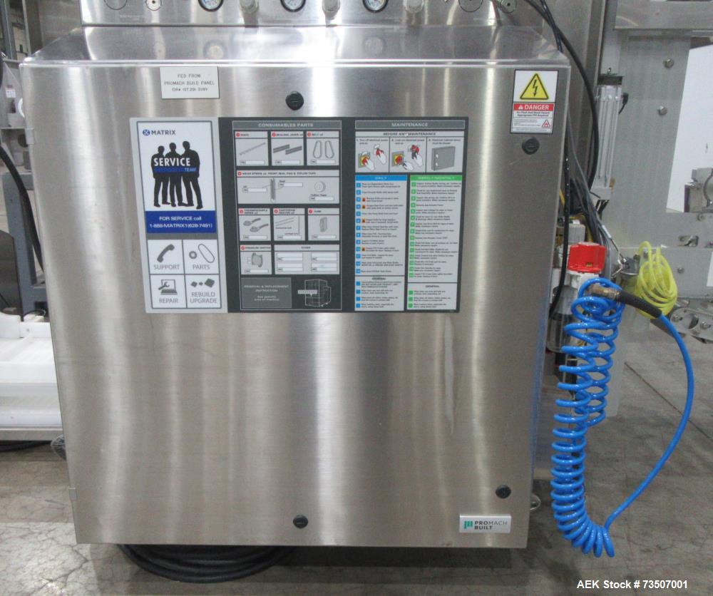 Matrix Packaging Morpheus MVC-300 Continuous Motion Washdown Bagger with Yamato 14-Head Dimpled Bucket Scale, Infeed & Turntable