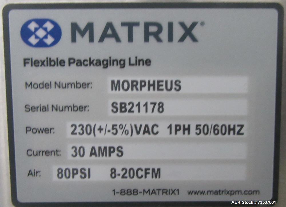 Matrix Packaging Morpheus MVC-300 Continuous Motion Washdown Bagger with Yamato 14-Head Dimpled Bucket Scale, Infeed & Turntable