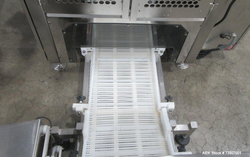 Matrix Packaging Morpheus MVC-300 Continuous Motion Washdown Bagger with Yamato 14-Head Dimpled Bucket Scale, Infeed & Turntable