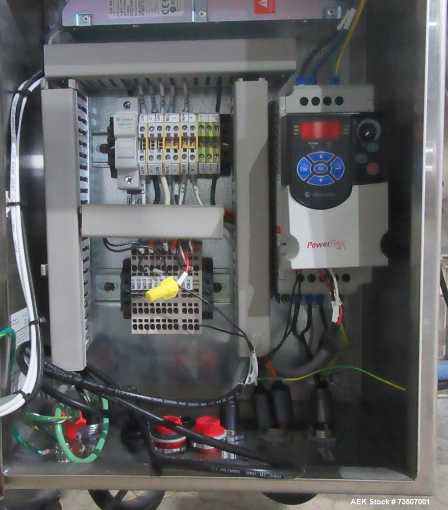 Matrix Packaging Morpheus MVC-300 Continuous Motion Washdown Bagger with Yamato 14-Head Dimpled Bucket Scale, Infeed & Turntable