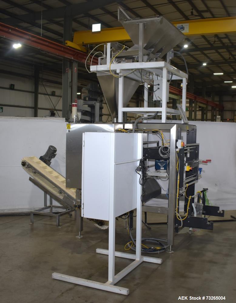 Buy a used Matrix Pro Series 20135R vertical form fill seal machine. High-speed packaging for dry goods. Includes scale. Contact us today!