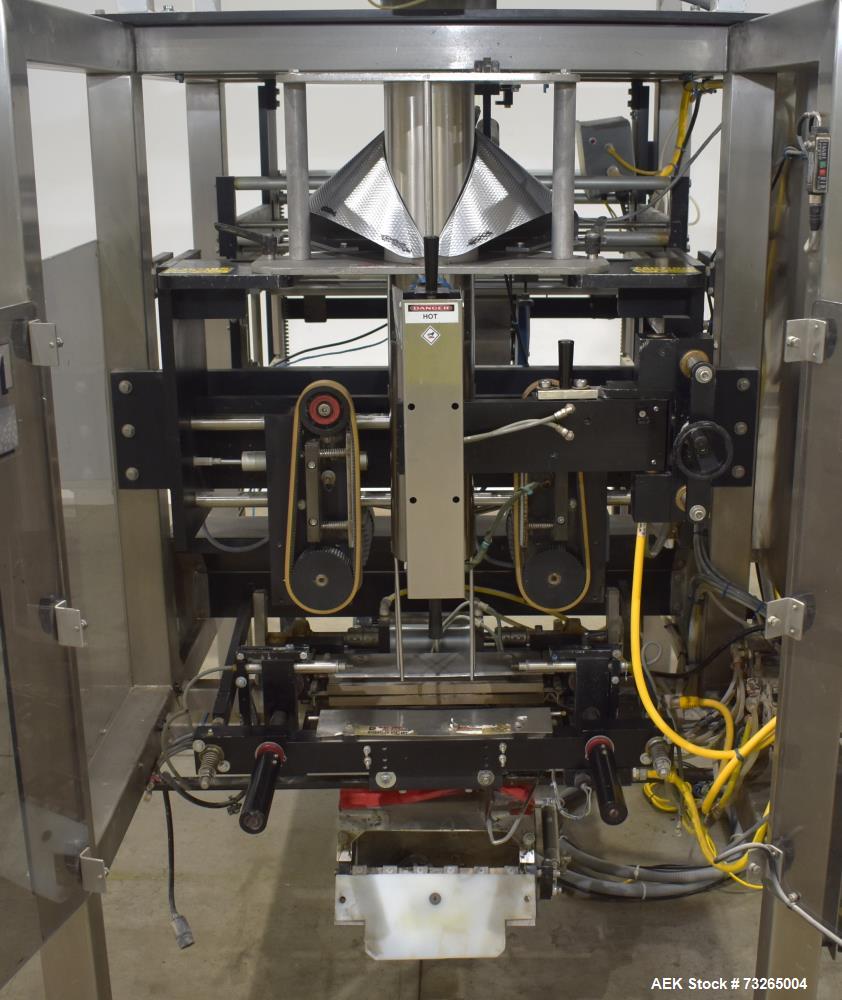 Buy a used Matrix Pro Series 20135R vertical form fill seal machine. High-speed packaging for dry goods. Includes scale. Contact us today!