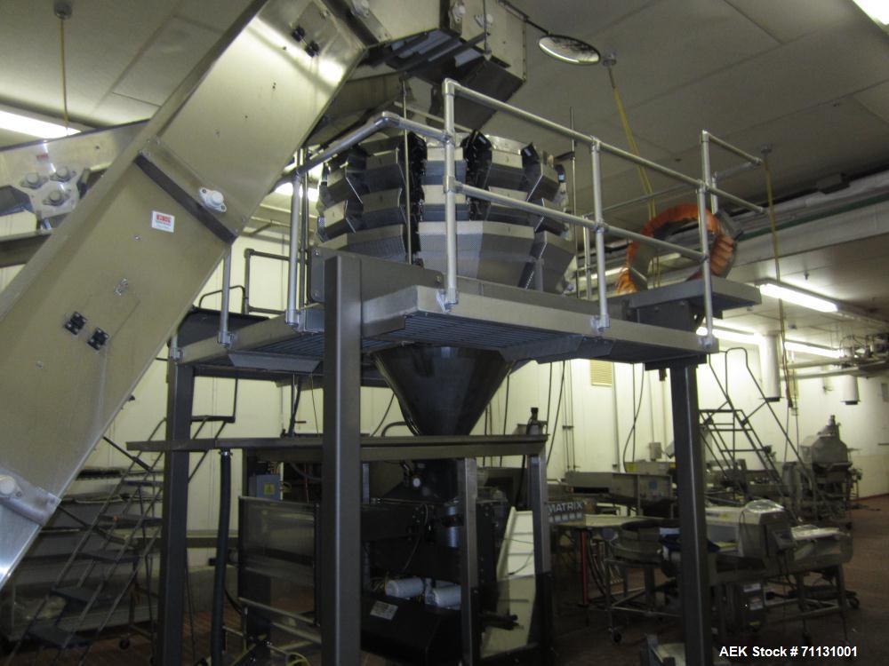 Used Matrix Packaging Model 201318WXXPIX Vertical Form Fill and Seal Bagger