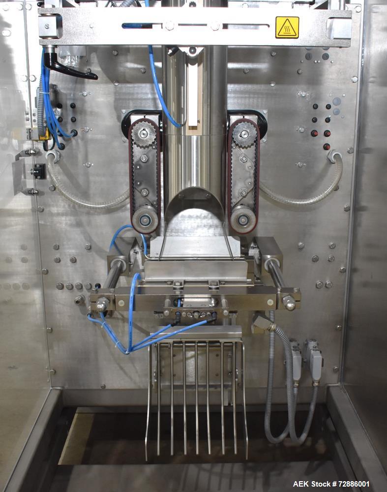 Used- Rovema Model VPI-260 Vertical Form Fill Seal Machine with Yamato Scale. Capable of speeds up to 120 PPM.  Bag Size Ran...