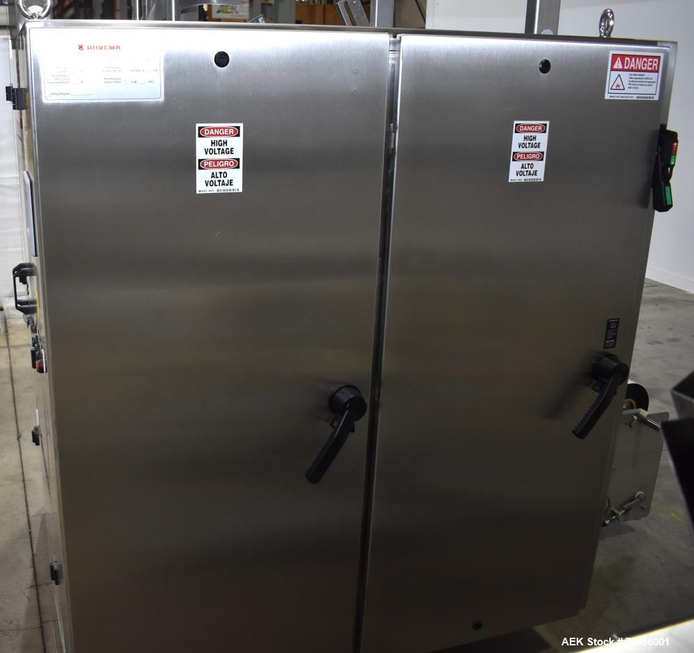 Used- Rovema Model VPI-260 Vertical Form Fill Seal Machine with Yamato Scale. Capable of speeds up to 120 PPM.  Bag Size Ran...