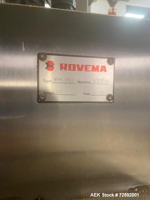 Used-Rovema Model VPK 260 Stabilo Quad Seal Vertical Form Fill And Seal Machine