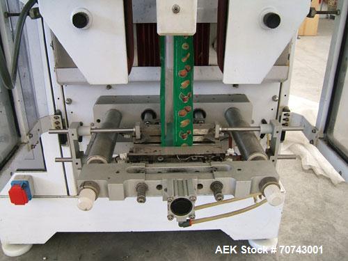 Used Simionato Packaging Line comprisin of one multihead weigher,  one platform, one VFFS machine.  Including one forming tube for pillow bags with 4.72" (120 mm) width or block bottom 2.95" x 1.58" ...