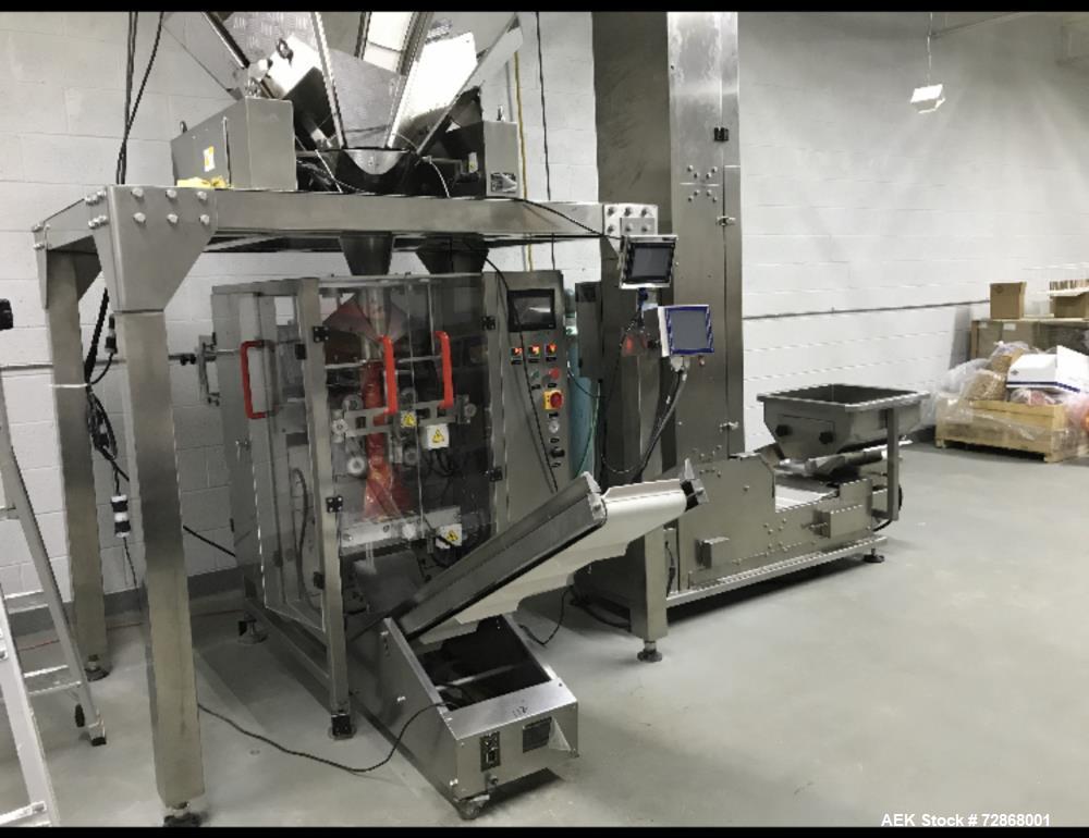 Used United Flex Vertobagger Tomcat VFFS Line with Scale & Conveyor – 70 BPM