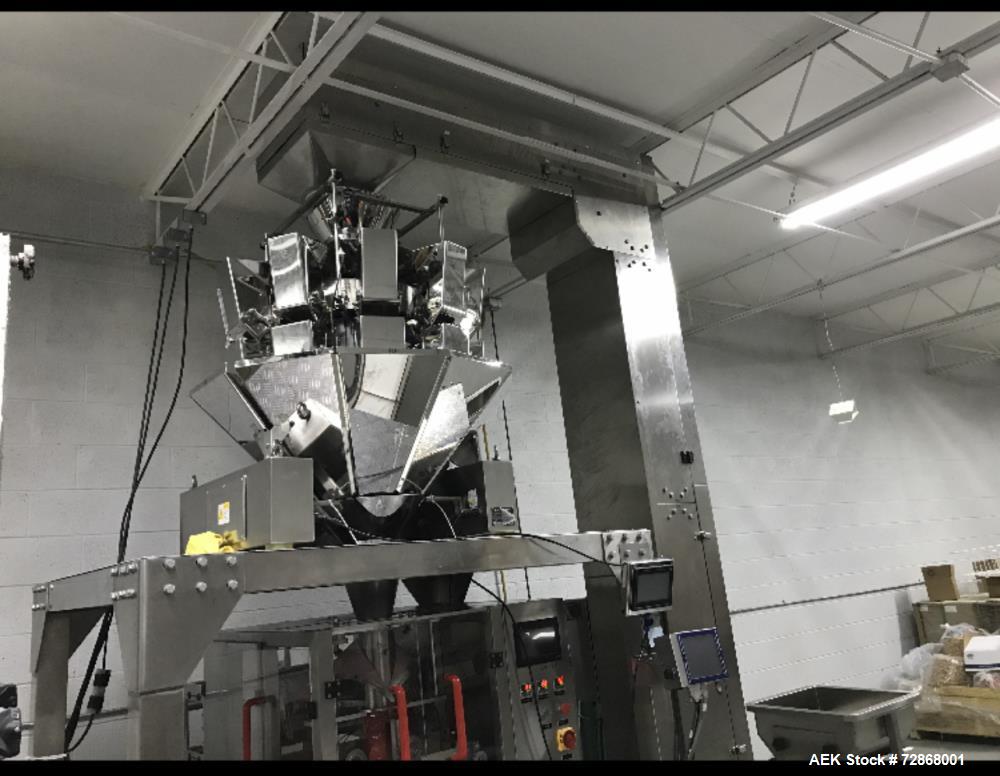 Used United Flex Vertobagger Tomcat VFFS Line with Scale & Conveyor – 70 BPM