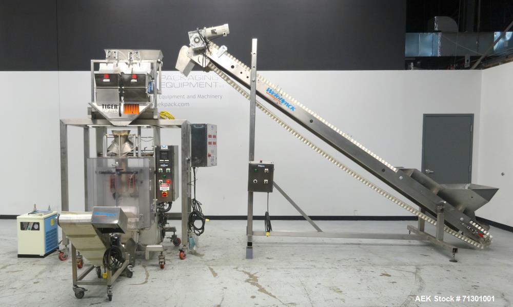 Used WeighPack Systems Model Vertek 1150 Vertical Form Fill and Seal Machine