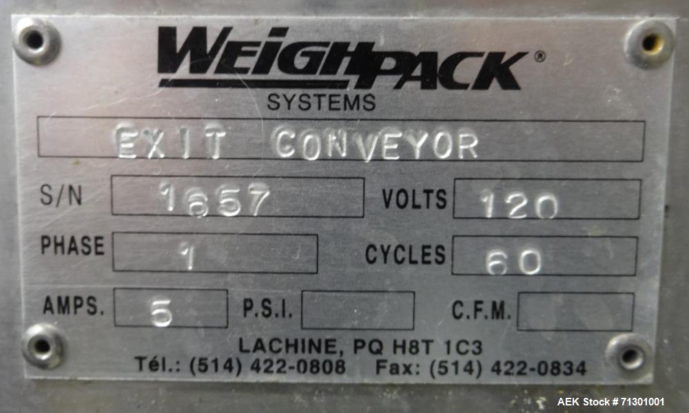 Used WeighPack Systems Model Vertek 1150 Vertical Form Fill and Seal Machine