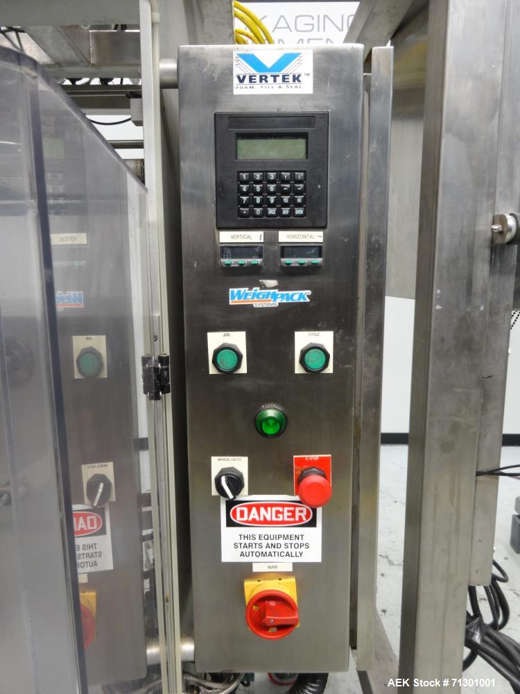 Used WeighPack Systems Model Vertek 1150 Vertical Form Fill and Seal Machine