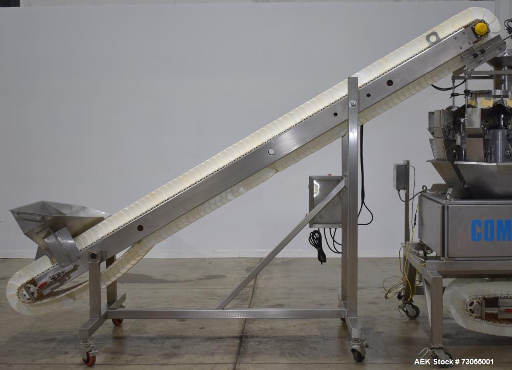 Used- WeighPack Systems Model Vertek 1150 Vertical Form and Fill Machine with 10 Head RadPAk Moderl RW10-C Combination Scale...