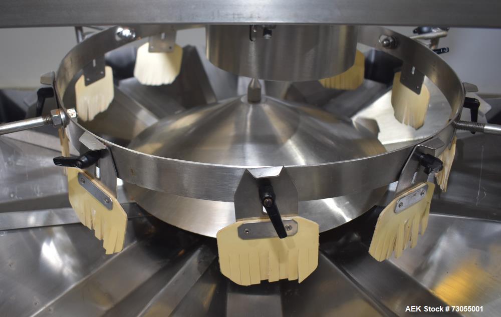 Used- WeighPack Systems Model Vertek 1150 Vertical Form and Fill Machine with 10 Head RadPAk Moderl RW10-C Combination Scale...