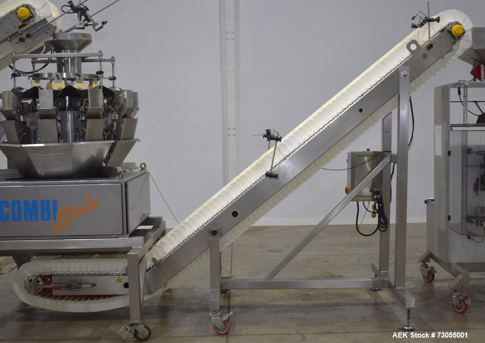 Used- WeighPack Systems Model Vertek 1150 Vertical Form and Fill Machine with 10 Head RadPAk Moderl RW10-C Combination Scale...