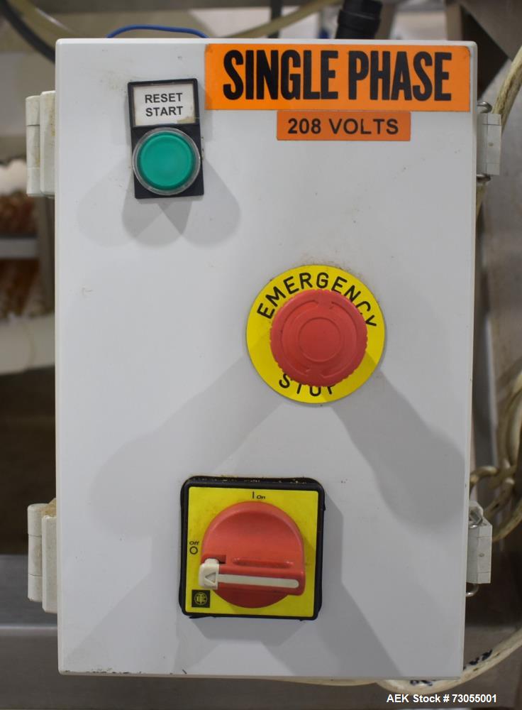 Used- WeighPack Systems Model Vertek 1150 Vertical Form and Fill Machine with 10 Head RadPAk Moderl RW10-C Combination Scale...