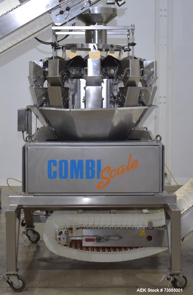 Used- WeighPack Systems Model Vertek 1150 Vertical Form and Fill Machine with 10 Head RadPAk Moderl RW10-C Combination Scale...