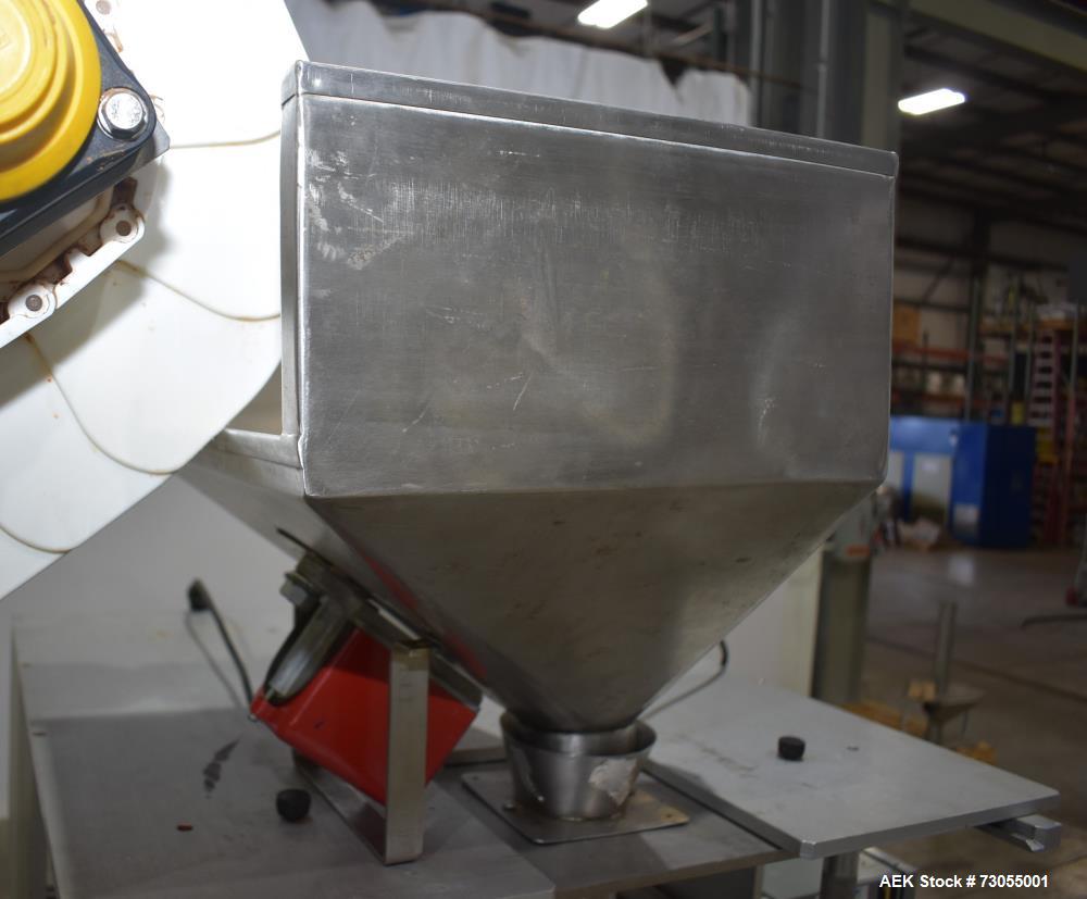 Used- WeighPack Systems Model Vertek 1150 Vertical Form and Fill Machine with 10 Head RadPAk Moderl RW10-C Combination Scale...