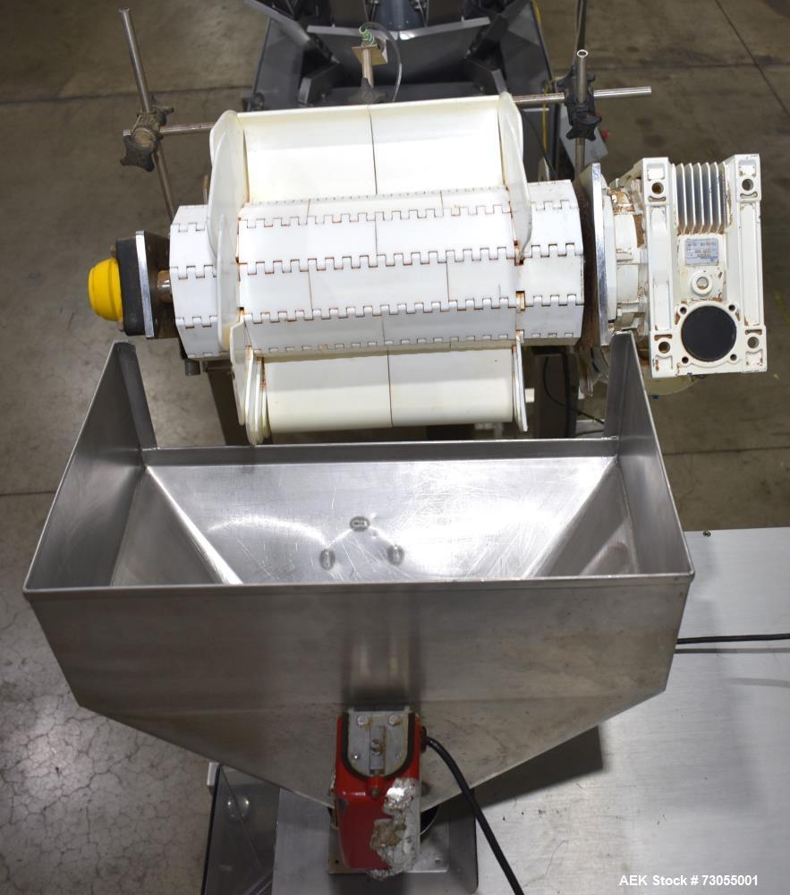 Used- WeighPack Systems Model Vertek 1150 Vertical Form and Fill Machine with 10 Head RadPAk Moderl RW10-C Combination Scale...