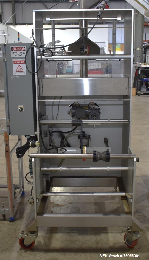 Used- WeighPack Systems Model Vertek 1150 Vertical Form and Fill Machine with 10 Head RadPAk Moderl RW10-C Combination Scale...
