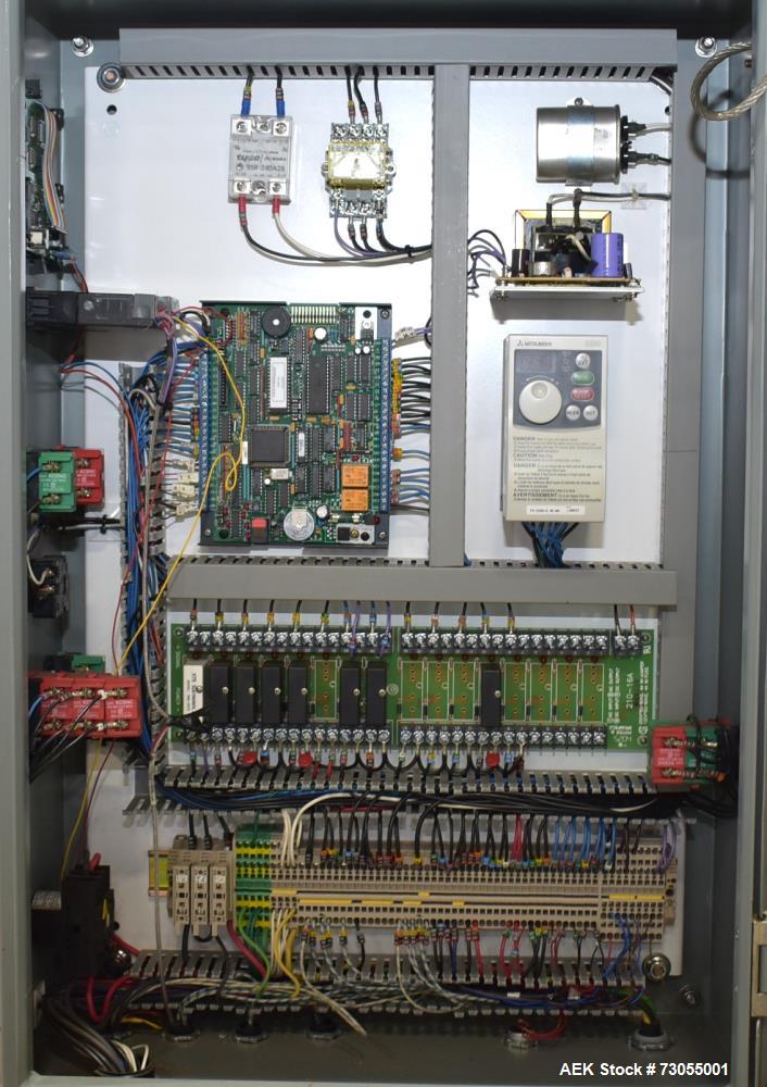 Used- WeighPack Systems Model Vertek 1150 Vertical Form and Fill Machine with 10 Head RadPAk Moderl RW10-C Combination Scale...