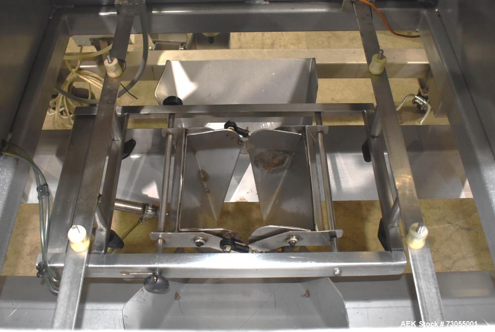 Used- WeighPack Systems Model Vertek 1150 Vertical Form and Fill Machine with 10 Head RadPAk Moderl RW10-C Combination Scale...