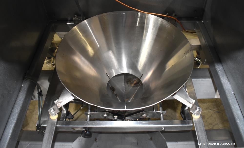 Used- WeighPack Systems Model Vertek 1150 Vertical Form and Fill Machine with 10 Head RadPAk Moderl RW10-C Combination Scale...