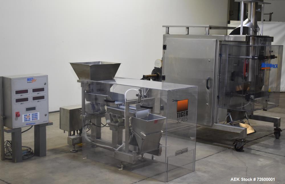 Used- Weighpack Model Vertek 1600 Vertical Form Fill & Seal Packaging Machine