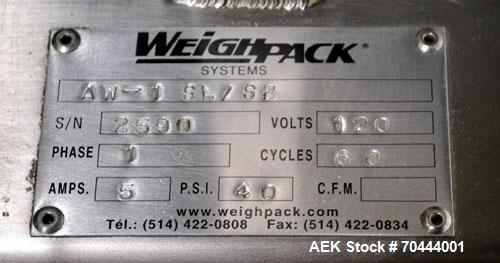 Used Weighpack Vertek Jr. Vertical Form Fill Seal Machine