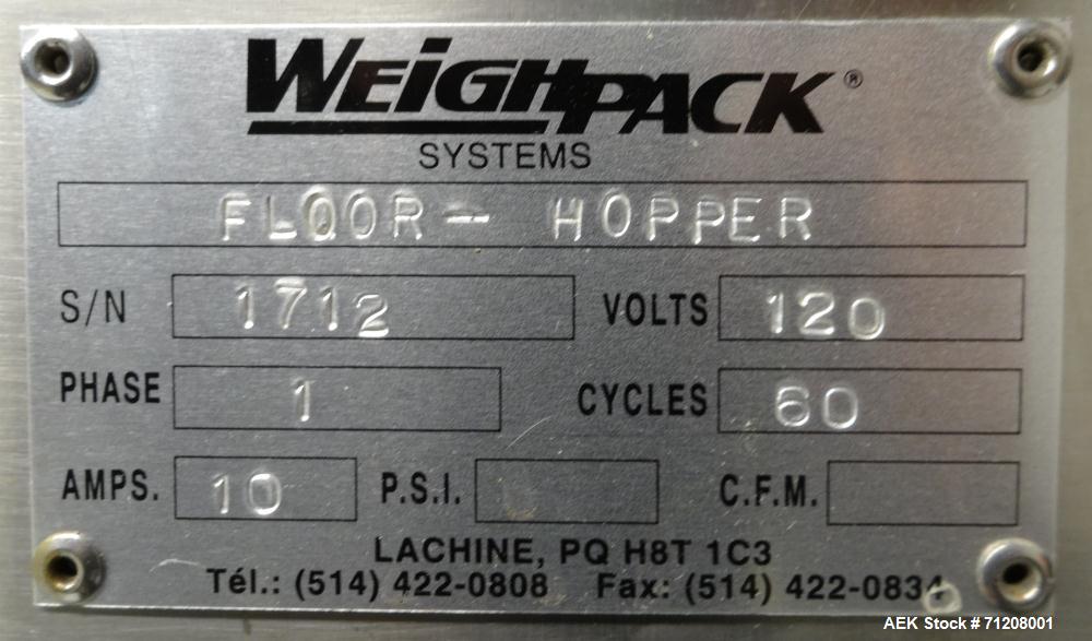 Used Weighpack Model Vertek 1150 Form, Fill & Seal Packaging Machine