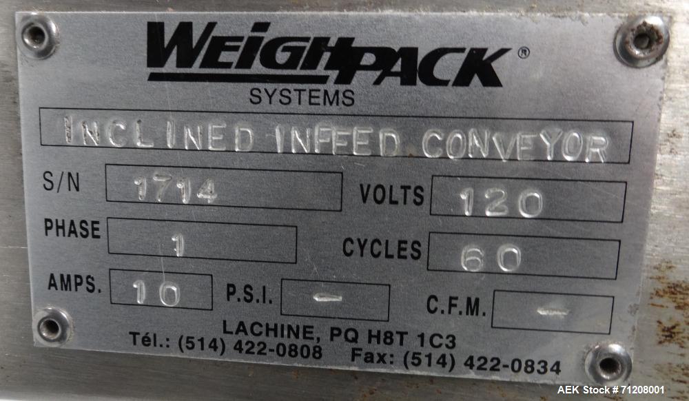 Used Weighpack Model Vertek 1150 Form, Fill & Seal Packaging Machine