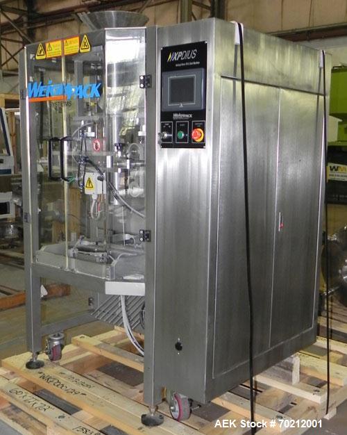 Used- Weighpack Systems XPDIUS XP1200 Vertical Form Fill and Seal Machine. All Stainless Steel construction. Intermittent mo...